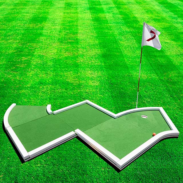 Putt putt rental with red holes image